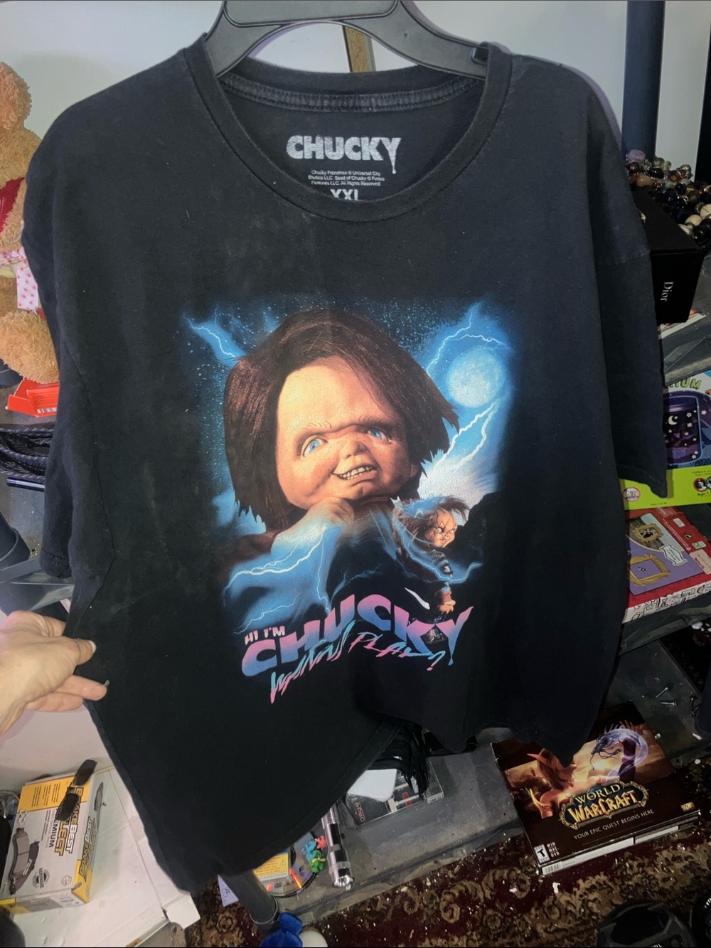 Chucky Graphic Short Sleeve Tee - Black